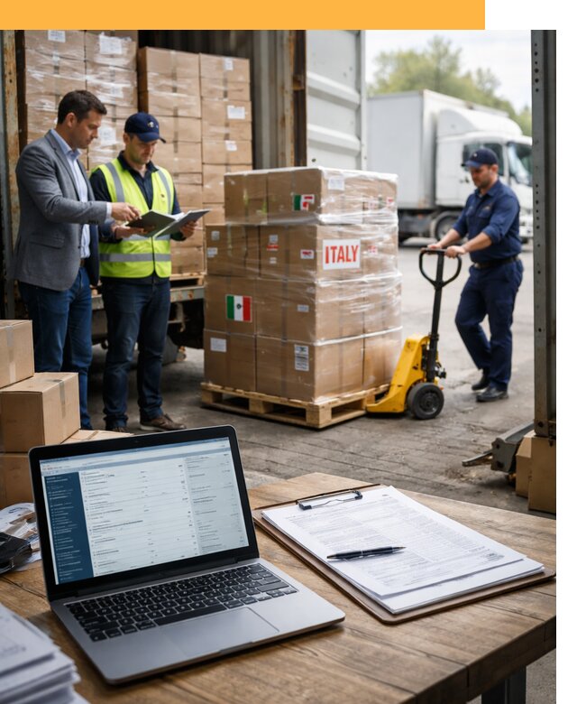 Доставка грузов из Италии: морские и авиаперевозки от 18733