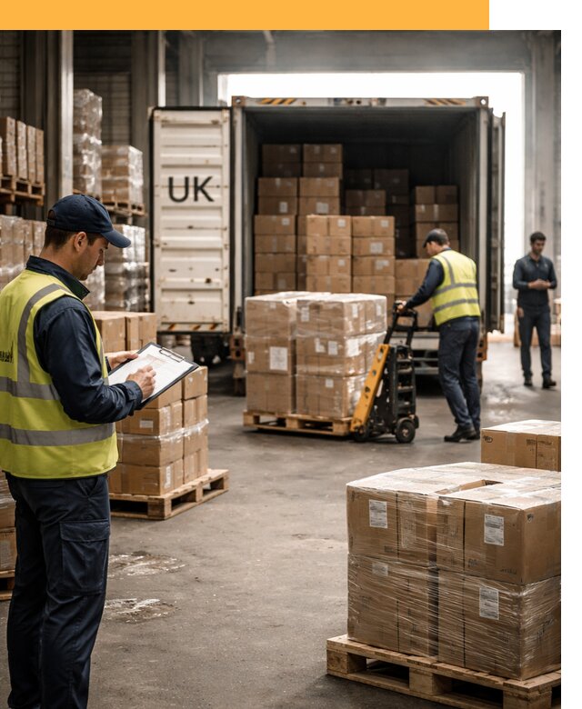 Доставка грузов из Великобритании с таможенным оформлением от 13009