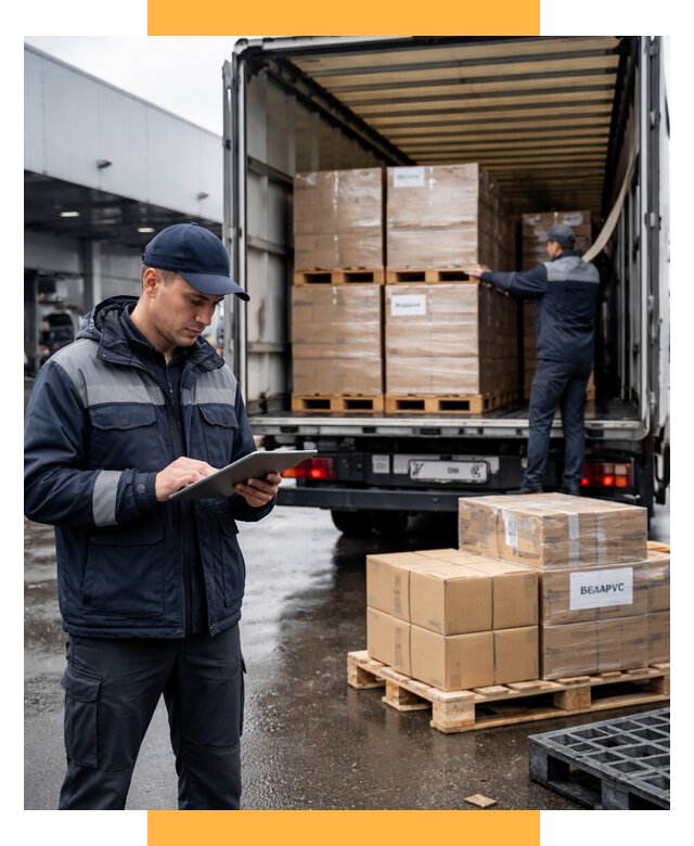 Доставка грузов из Беларуси от 15611 р. логистика СетСервис-Ртв