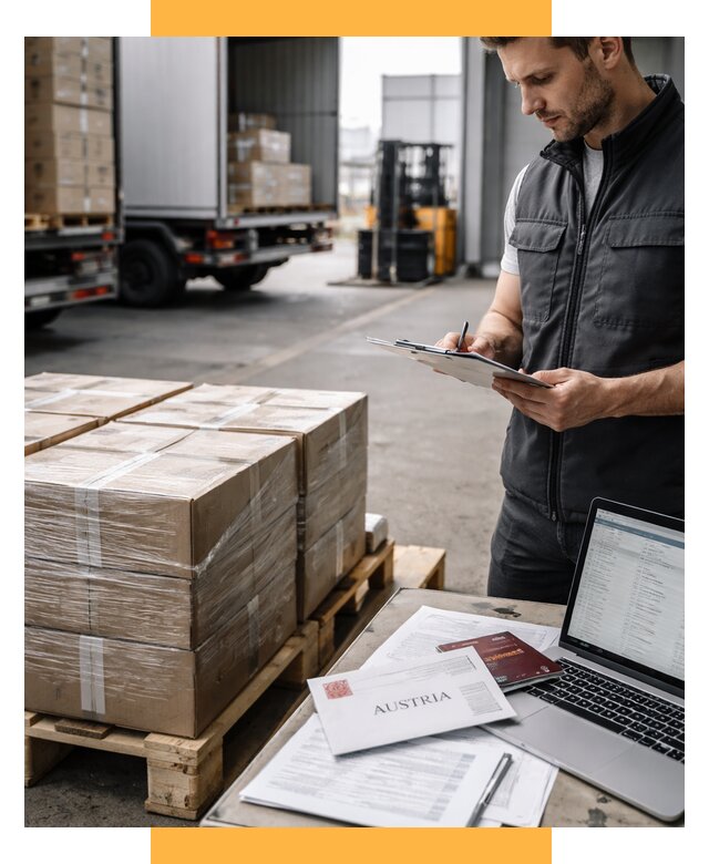 Доставка в Австрию от 67646 р. Логистика и экспорт СетСервис-Ртв