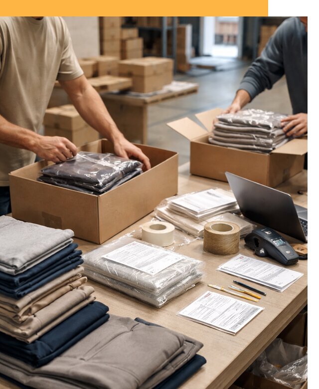 Перевозка одежды по миру от 7805 руб. с таможенным оформлением