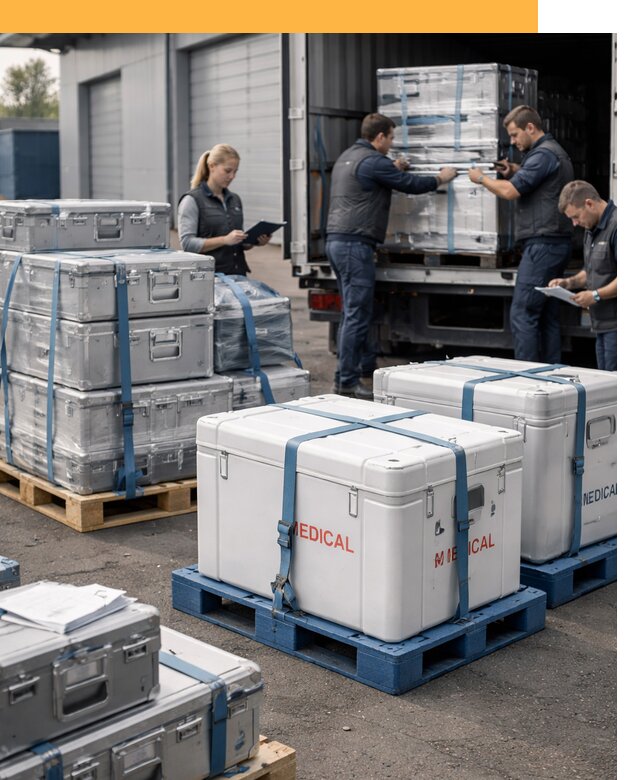 Перевозка медицинского оборудования по всему миру от 15611 руб