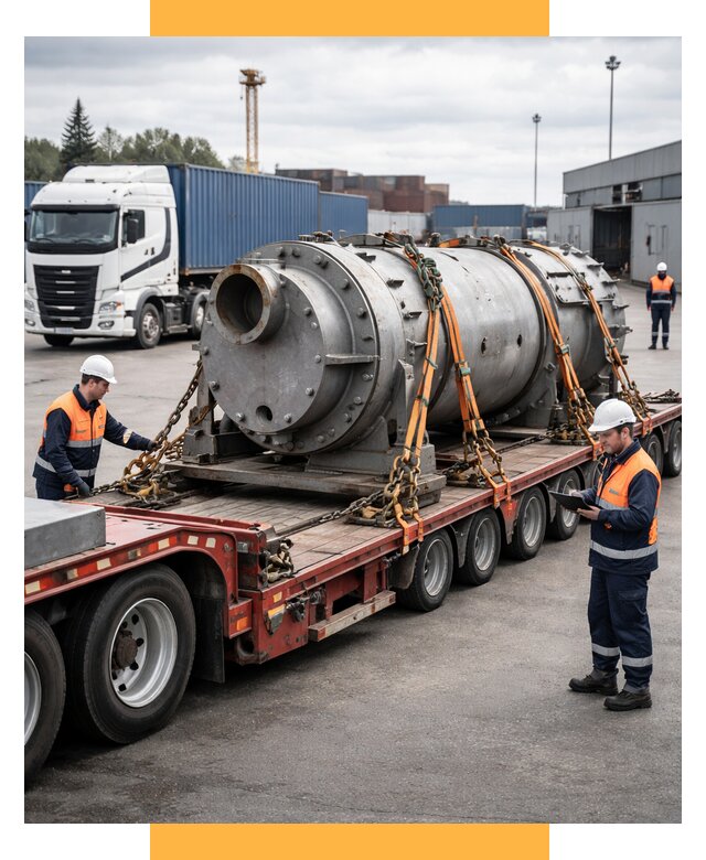 Перевозка тяжеловесных грузов под ключ от 156105 р. | СетСервис-Ртв