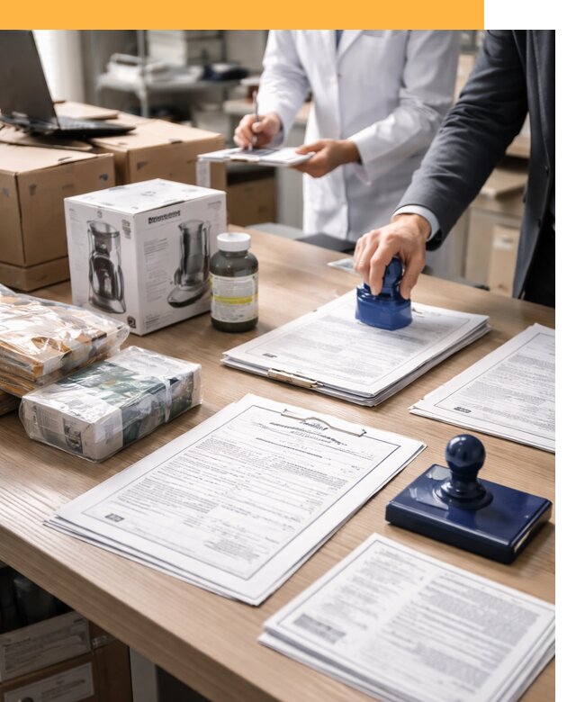 Сертификация импортных товаров от 12488 с таможенным сопровождением